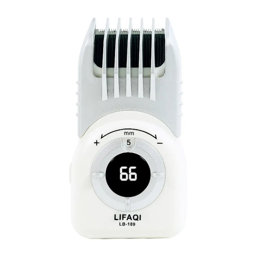 LIFAQI LB-189 sladdlös hårtrimmer med kam och digital display framifrån
