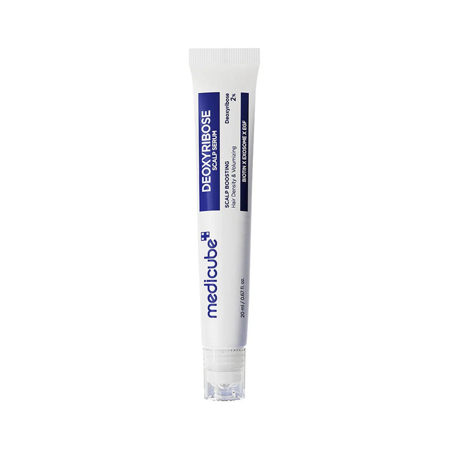medicube Deoxyribose Scalp Serum 20 ml, vit tub med rollerapplikator framifrån