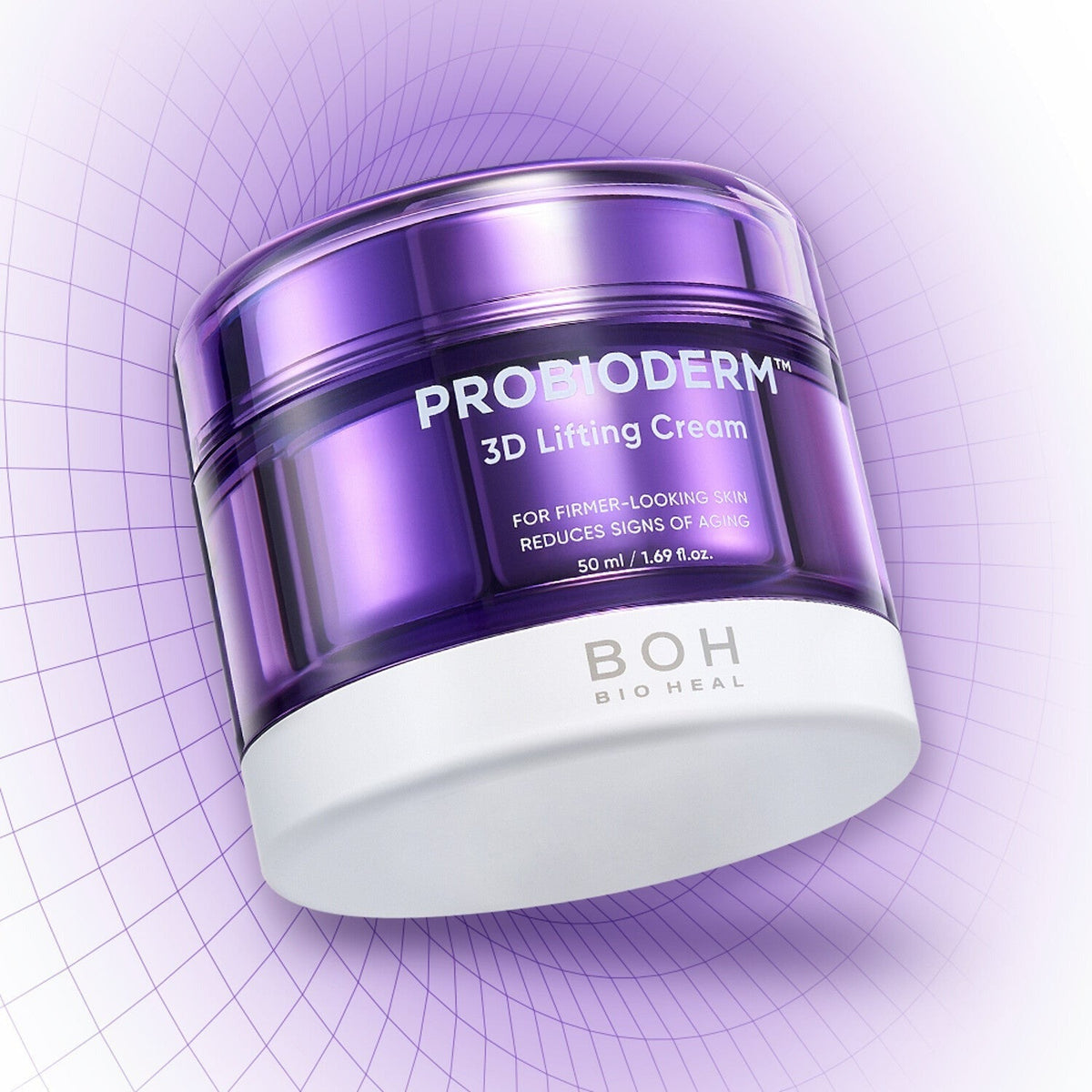 Krukke med Probioderm 3D Lifting Cream set skråt